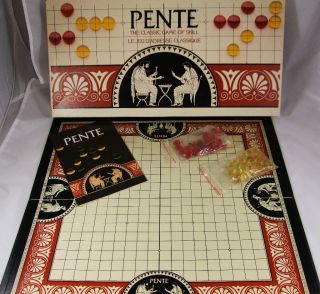 PENTE Family Board Game Parker Brothers 1984 Vintage Complete