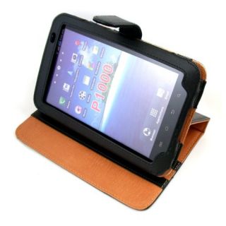 Flip Case Tablet Tasche zu Samsung Galaxy Tab P1000 / P1010   Schwarz