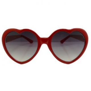 Sonnenbrille Herz / Herzform / Herzbrille rot Bekleidung