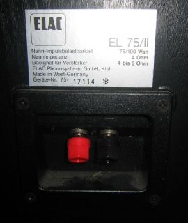 Elac EL 75 MK 2 Lautsprecher 1 Paar (2 Stück)