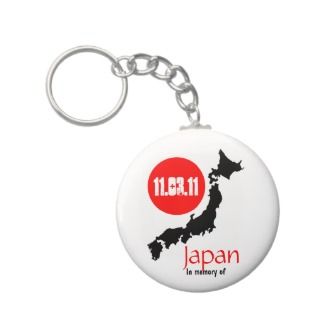 Japan earthquake tsunami memorial memory of keychain