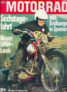 Motorrad 21/71 BMW /5 BSA Lightning Nello Pagani AVUS
