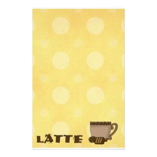 Stationary Coffee Latte Lovers Stationery