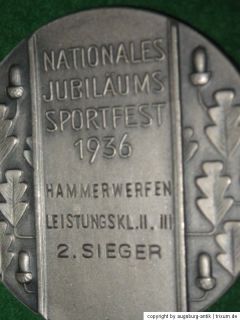 Sieger Medaille Post Sport Verein München Nationales Sportfest 1936