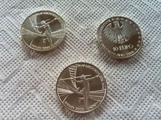 12x10 EURO GEDENKMÜNZEN VON 2009&2011 Echte Silbermünzen