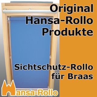 Sichtschutz Rollo L. für Braas Holz Typ BK 85/140