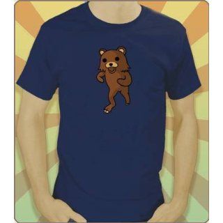 Internet Meme T Shirt Pedobear / Pedo Bär (Dunkelblau) Größe S