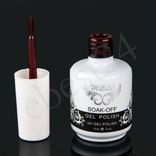 Dunkelviolett 15ml Nail Art Soak off UV Gele Gellack Nagellack Farbgel