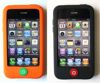 2x Hama Silikon Handy Tasche Hülle SO für iPhone 3G 3GS