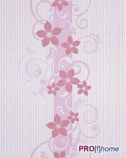 EDEM 020 24 Design Tapete Florales Muster Blumen weiß zart rosa