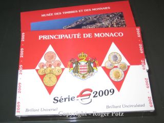 88 Euro KMS 2009 Monaco st Kursmünzensatz nur 8.000 Ex. Auflage