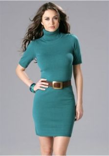 LAURA SCOTT Feinstrick Kleid figurbetonend türkisgrün