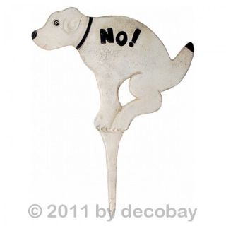 Gusseisen Schild Hund NO verbot Hinweis Rasen Massiv