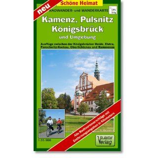 Kamenz, Pulsnitz, Königsbrück und Umgebung 1 : 35 000: Radwander