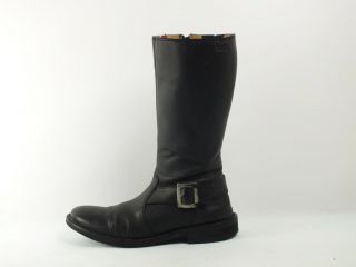 Stiefel Schuhe schwarz Leder Esprit 39 Dehnschaft Biker Boots