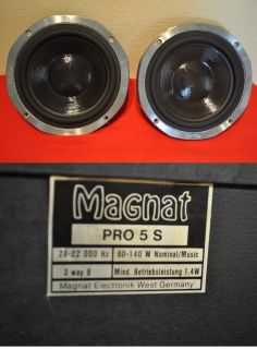 Magnat Tieftöner PRO 5 S Bass Lautsprecher 2 Stück 8 Ohm 