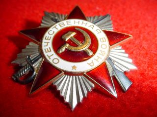 1003 SILBER 925 Orden Vaterländischen Krieges 3367311 UdSSR