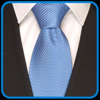 Gazzo® Krawatte blau Tie corbata cravatta cravate 100 % Seide Auswahl