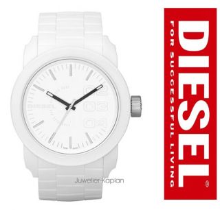 DIESEL Herren Uhr Silikon Weiß DZ1436 Herrenuhr NEU UVP 99€