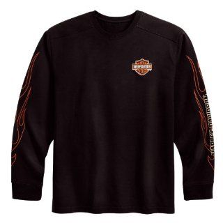 Harley Davidson L/S Tee with Flame Graphics 99042 09VM Herren Shirt