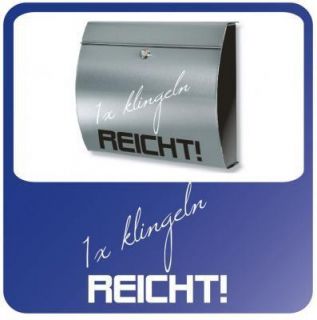 Briefkasten Sticker Design Aufkleber Klingel B103