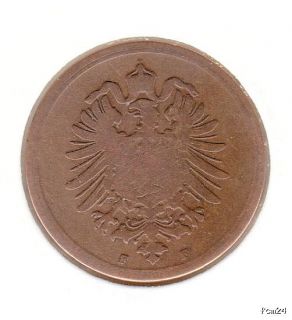 Pfennig Deutsches Reich Kaiserreich 1876 F Jaeger 1