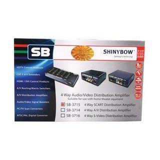 SHINYBOW 1X4 SCART SPLITTER VERST?RKER: Elektronik