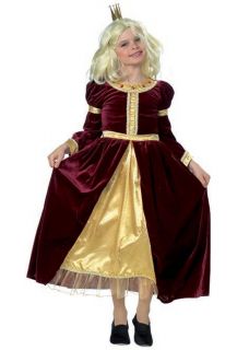 Kostüm Prinzessin Samt Kleid Königin Gr. 104 116 140 NEU