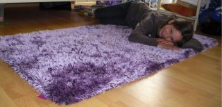 Langflor Hochflor 110x170cm violett lila Teppich UVP 129,   KS 106 NEU