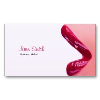 Pink tone Makeup Artist Business Card