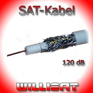120db Sat Koaxialkabel 100m 100 m 120 dB HDTV Kabel RG6