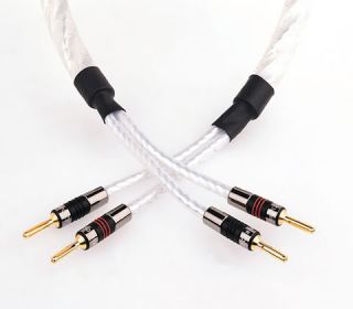 QED GENESIS Silver Spiral Speaker Cable 2.0m Airloc NEW