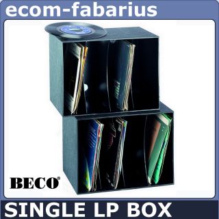 BECO SINGLE LP BOX RACK KISTE 80 SCHALLPLATTEN 124.00
