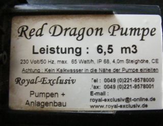Red Dragon Pumpe Royal Exclusive