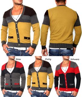 NEU COLLECTION 2013 SEXY HERREN STRETCH PULLOVER CARDIGAN STYLE 3