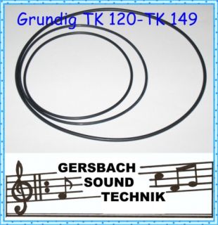 Tonband Riemensatz Grundig TK 126 A Rubber drive belt