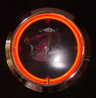 NEON UHR Wanduhr Retro Uhr Clock Uhr Werbung CK126