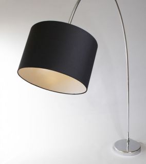 Design Stehlampe BOGENLEUCHTE ROMA schwarz Bogenlampe