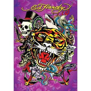 Ed Hardy   3D Poster Tiger Musik
