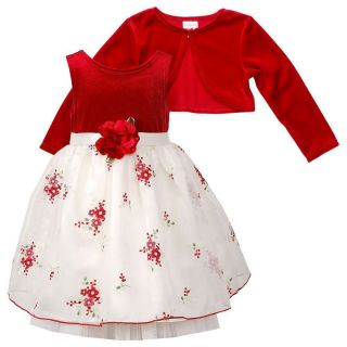 Weihnachten Weihnachts Nikolaus Kleid + Jacke rot weiß 6X Girl 122