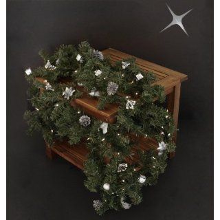 Weihnachtsdeko Tannen  Girlande mit 80 Lämpchen  Lichterkette und
