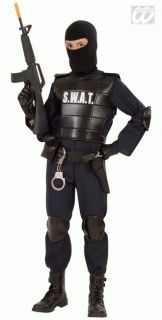 POLIZIST Undercover Kostüm Jungen SWAT Officer Gr. 128