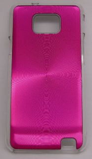 Hard Cover Glitzer Metallic Stil Case Pink Rosa für Samsung i9100