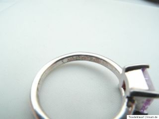 Esprit Silber Ring 925 Silber mit Flieder farbigem funkelnden Stein Gr