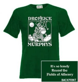 Dropkick Murphys   Skeleton Piper (T Shirt,grün) 