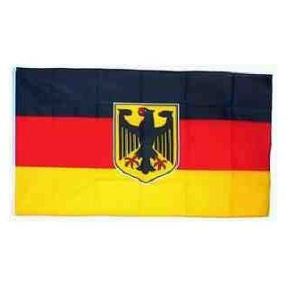 Deutschland Fahne mit Adler 90x150: Garten