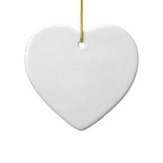 love you valentine red heart decoration Christmas Ornament