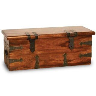 Truhe Couchtisch Kiste Akazie massiv Holz Box Küche