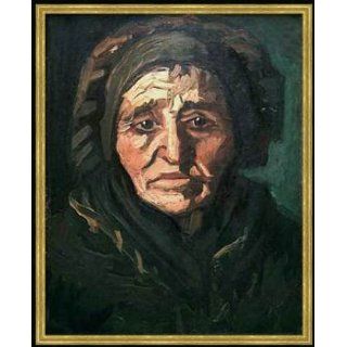 Bild mit Rahmen Vincent Van Gogh, Bäuerin Alte Frau mit dunkler
