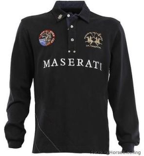 New! Maserati La Martina Mens Long Sleeve Championship Polo